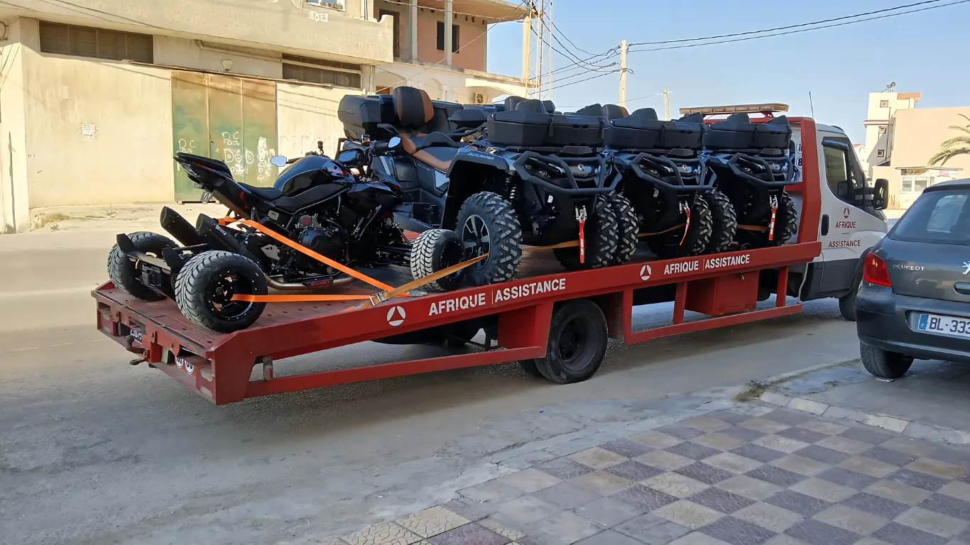 Transport sécurisé de quad tout-terrain Transport sécurisé de quad tout-terrain